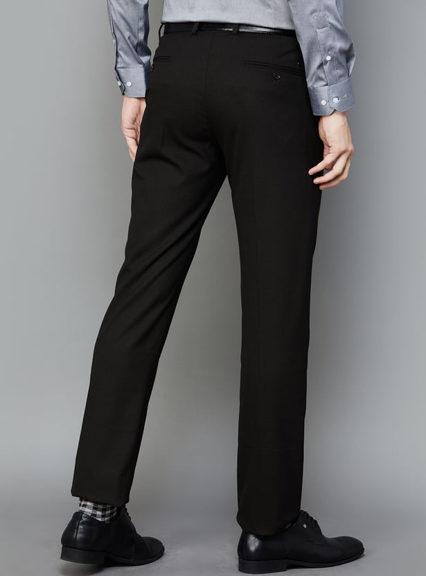 ARROW Men Solid Regular Fit Formal Trousers