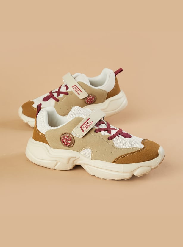 FAME FOREVER Boys Colourblock Lace-Up Sneakers