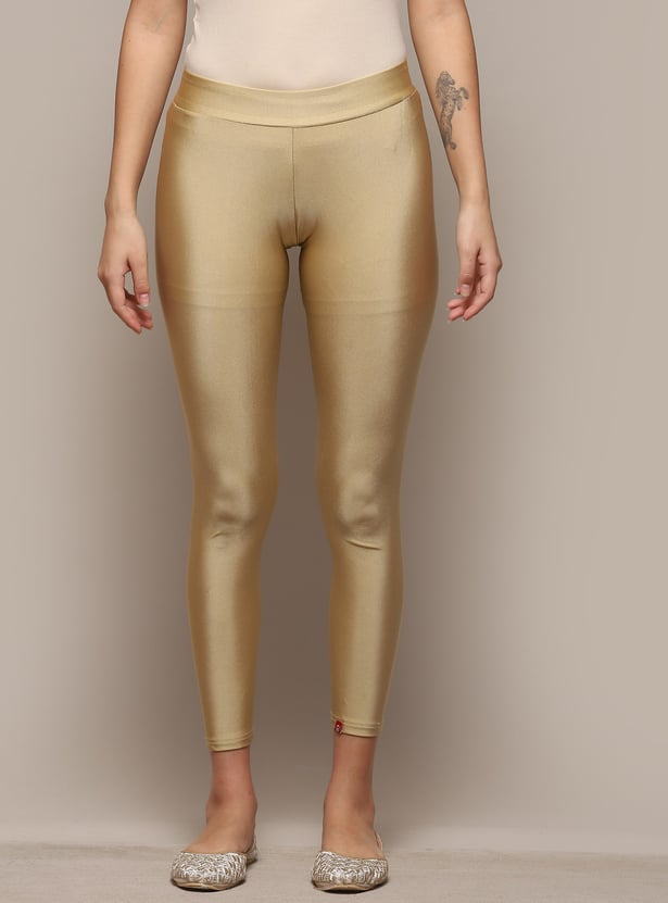 BIBA Women Metallic Leggings