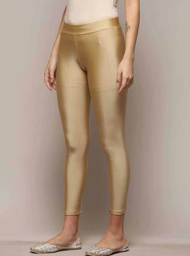 BIBA Women Metallic Leggings
