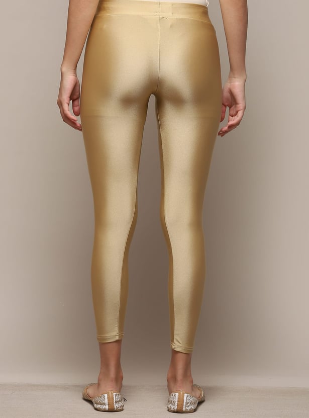 BIBA Women Metallic Leggings