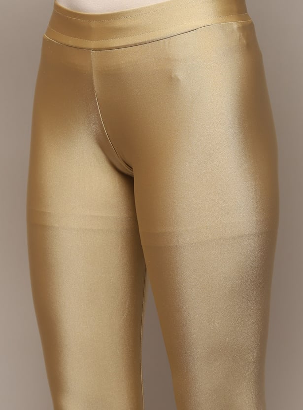 BIBA Women Metallic Leggings