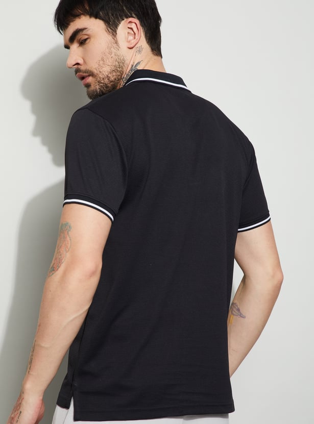 FAME FOREVER ACTIVE Solid Regular Fit Polo T-shirt