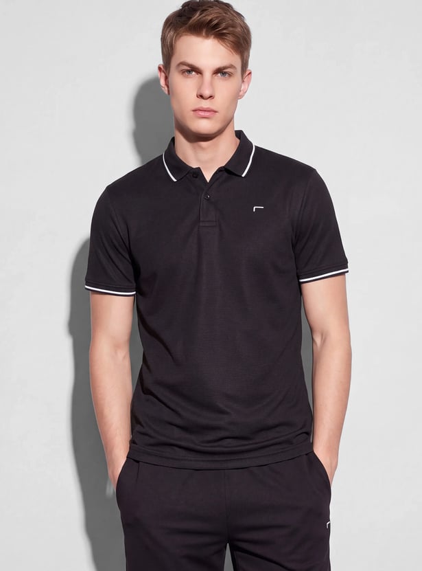 FAME FOREVER ACTIVE Solid Regular Fit Polo T-shirt