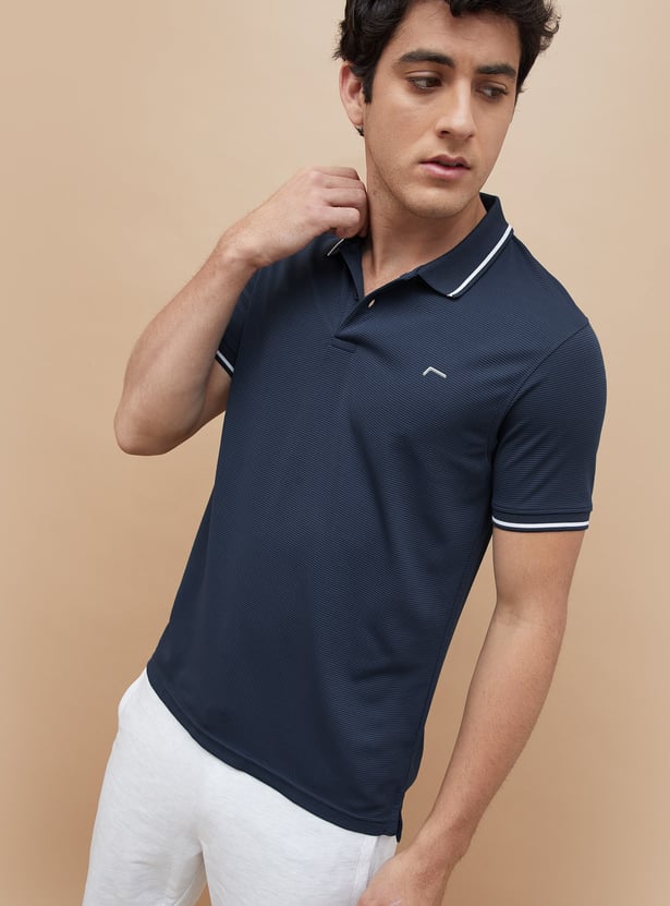 FAME FOREVER ACTIVE Solid Regular Fit Polo T-shirt
