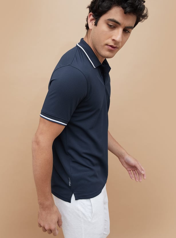 FAME FOREVER ACTIVE Solid Regular Fit Polo T-shirt