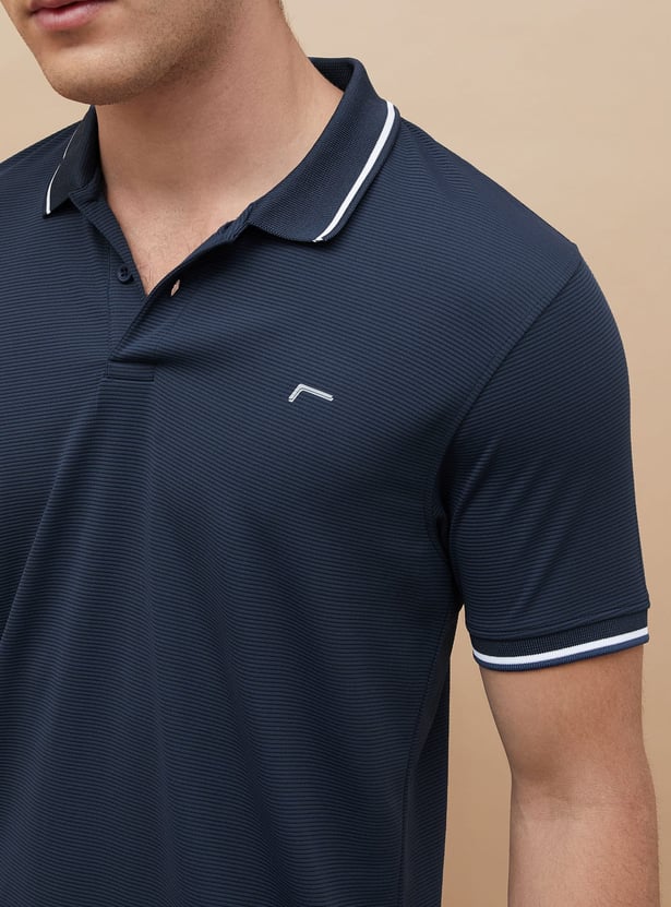FAME FOREVER ACTIVE Solid Regular Fit Polo T-shirt