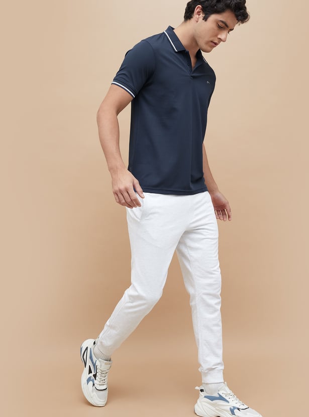 FAME FOREVER ACTIVE Solid Regular Fit Polo T-shirt