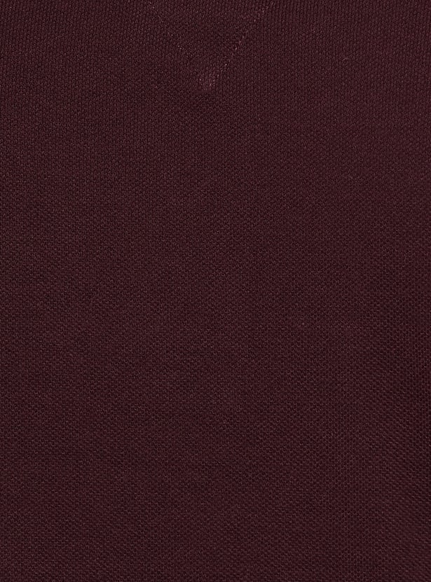 FAHRENHEIT Men Solid Regular Fit Polo T-shirt
