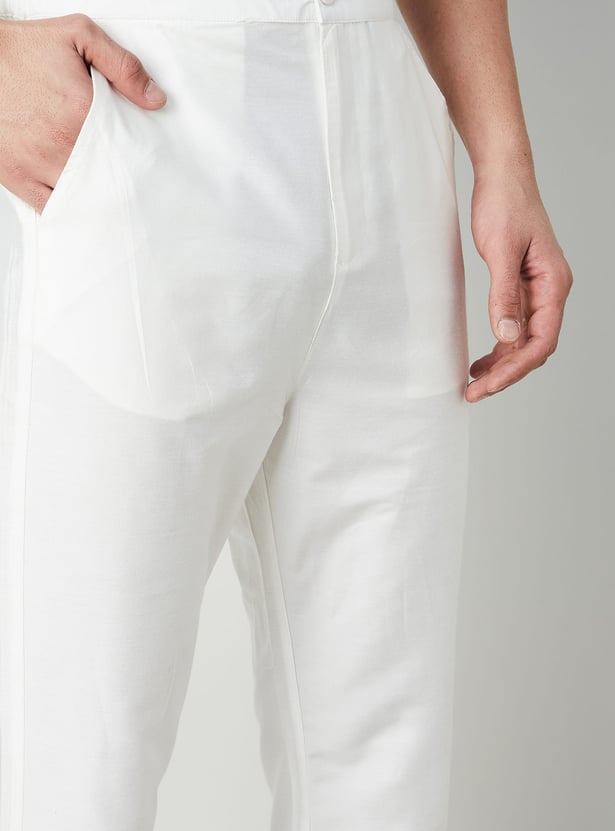 MELANGE Solid Ethnic Pants
