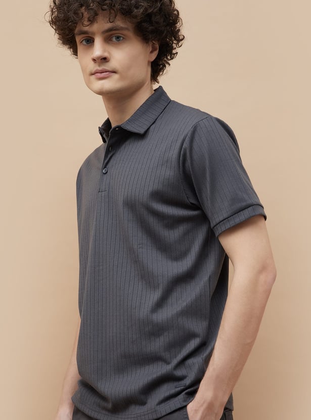 BOSSINI Striped Slim Fit Polo T-shirt