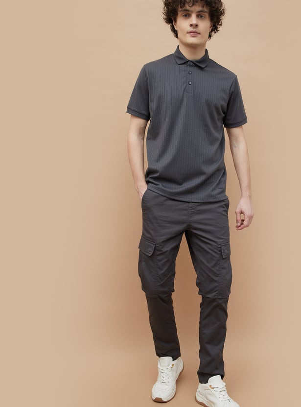 BOSSINI Striped Slim Fit Polo T-shirt