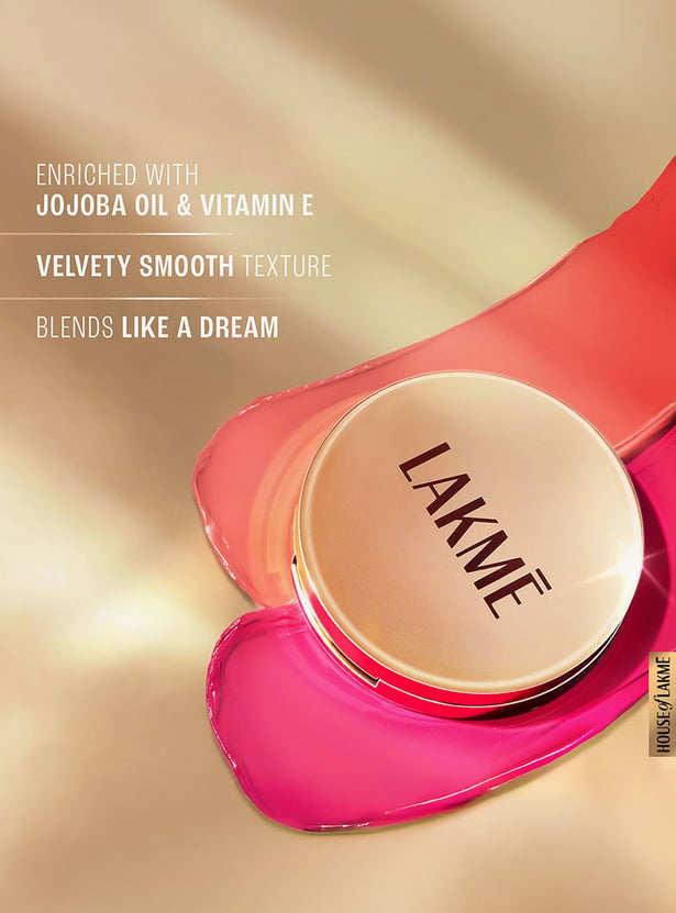 LAKME 9 to 5 Powerplay Velvet Creme Blush - Soft Coral - 9g