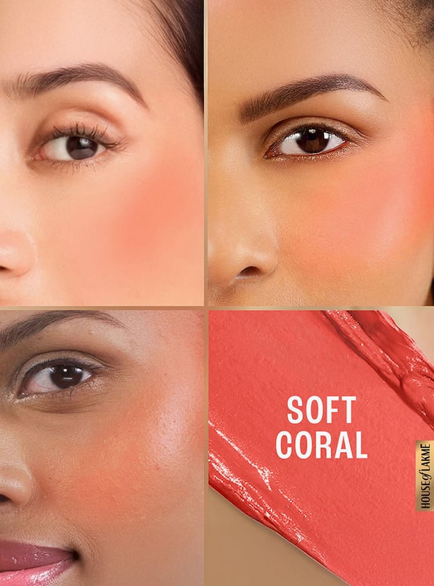 LAKME 9 to 5 Powerplay Velvet Creme Blush - Soft Coral - 9g