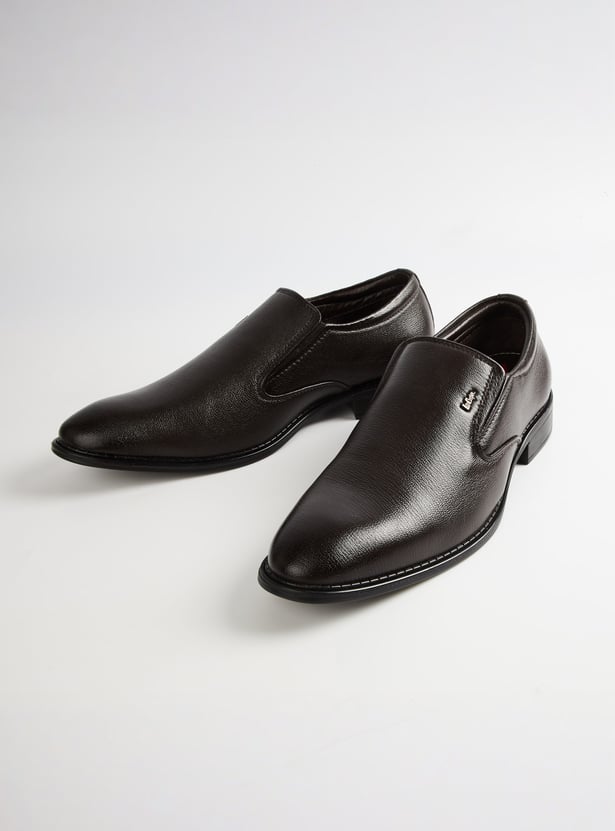 LEE COOPER Textured Leather Loafers