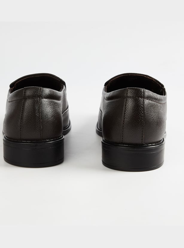 LEE COOPER Textured Leather Loafers