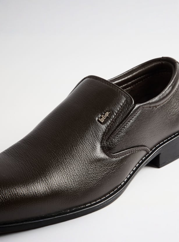 LEE COOPER Textured Leather Loafers
