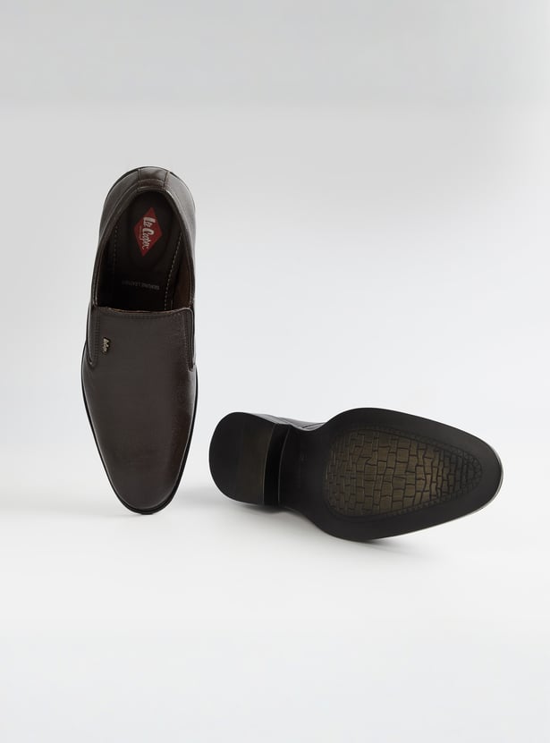 LEE COOPER Textured Leather Loafers