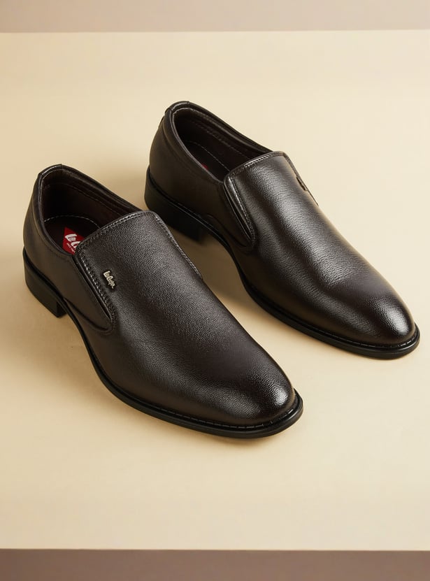 LEE COOPER Textured Leather Loafers