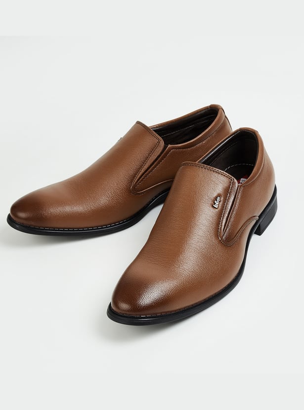 LEE COOPER Textured Leather Loafers