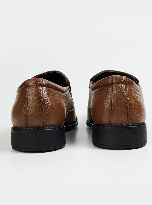 LEE COOPER Textured Leather Loafers