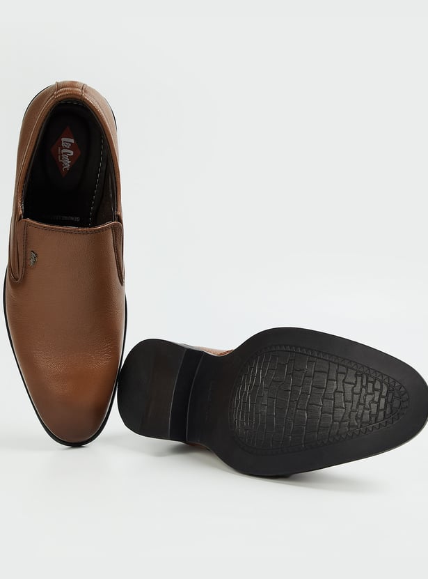 LEE COOPER Textured Leather Loafers