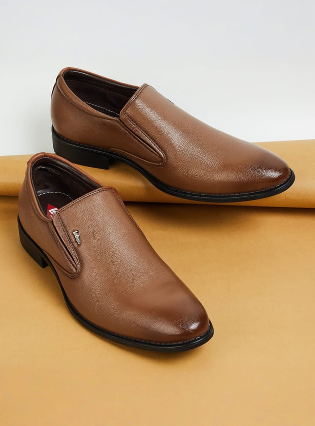 LEE COOPER Textured Leather Loafers