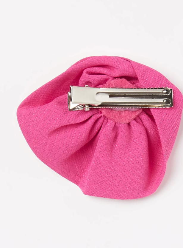 PEPPERMINT Girls Woven A-line Dress with Hair Clip