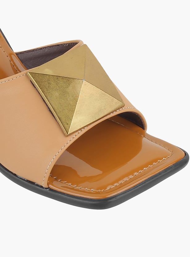 CATWALK Women Metal Accent Block Heels