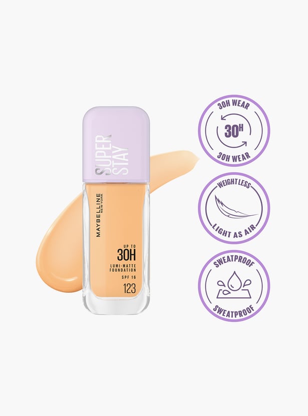MAYBELLINE NEW YORK Super Stay Lumi-Matte Liquid Foundation - 123 - 35ml