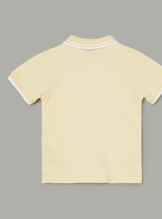JUNIORS Boys Polo T-shirt with Contrast Trim
