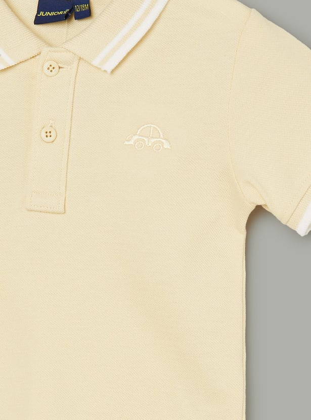 JUNIORS Boys Polo T-shirt with Contrast Trim
