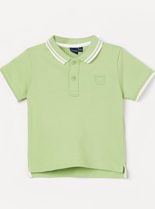 JUNIORS Boys Polo T-shirt with Contrast Trim