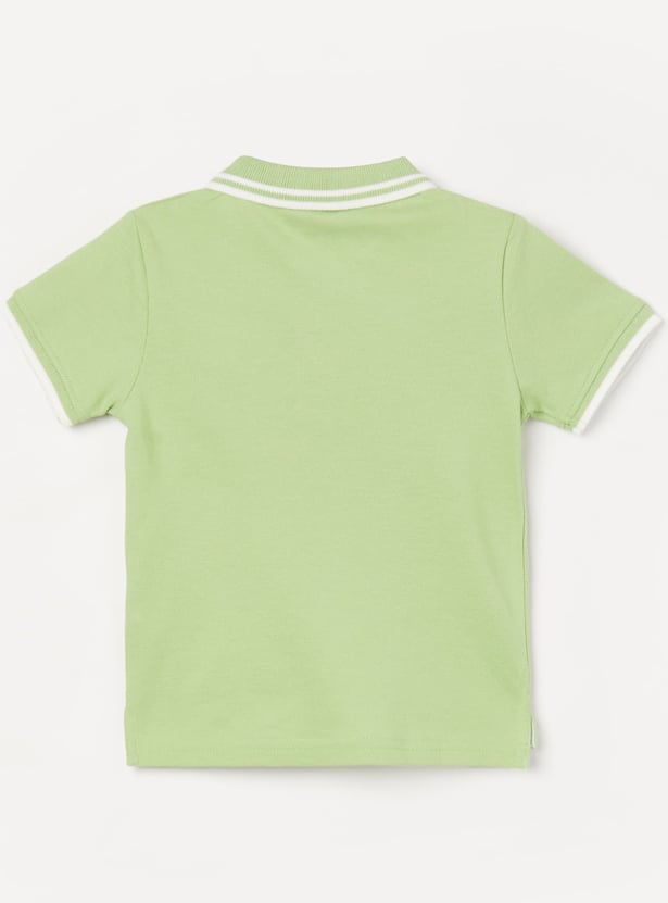 JUNIORS Boys Polo T-shirt with Contrast Trim