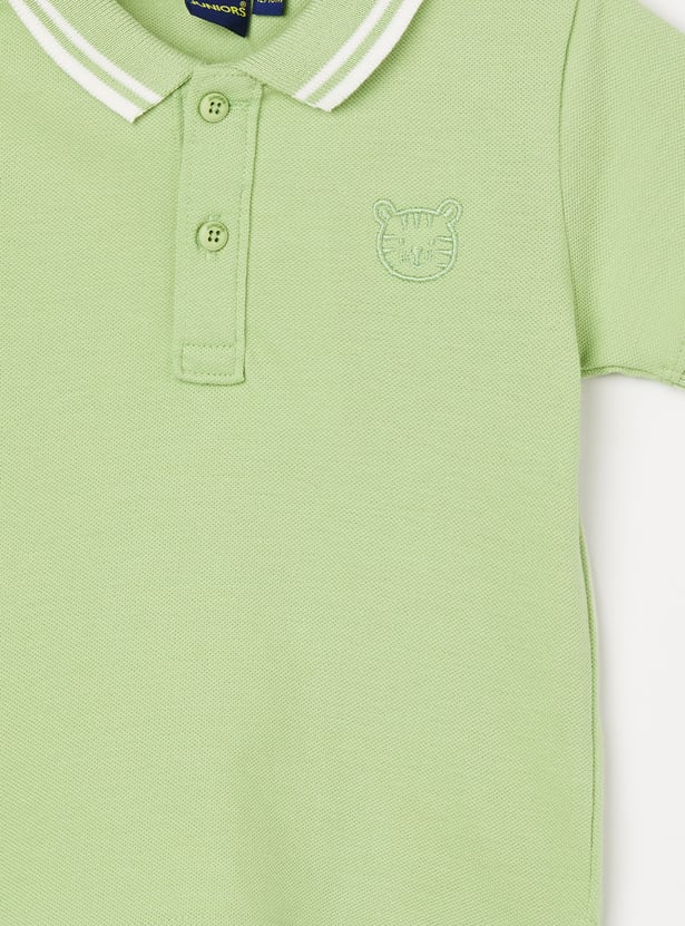 JUNIORS Boys Polo T-shirt with Contrast Trim