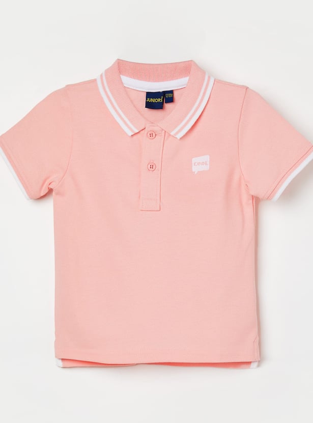 JUNIORS Boys Polo T-shirt with Contrast Trim