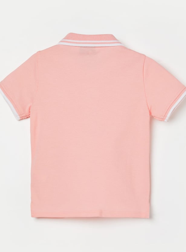 JUNIORS Boys Polo T-shirt with Contrast Trim
