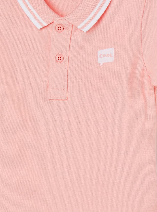 JUNIORS Boys Polo T-shirt with Contrast Trim