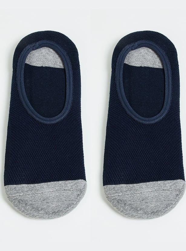 FORCA Men Colourblocked No Show Socks - Pack of 3