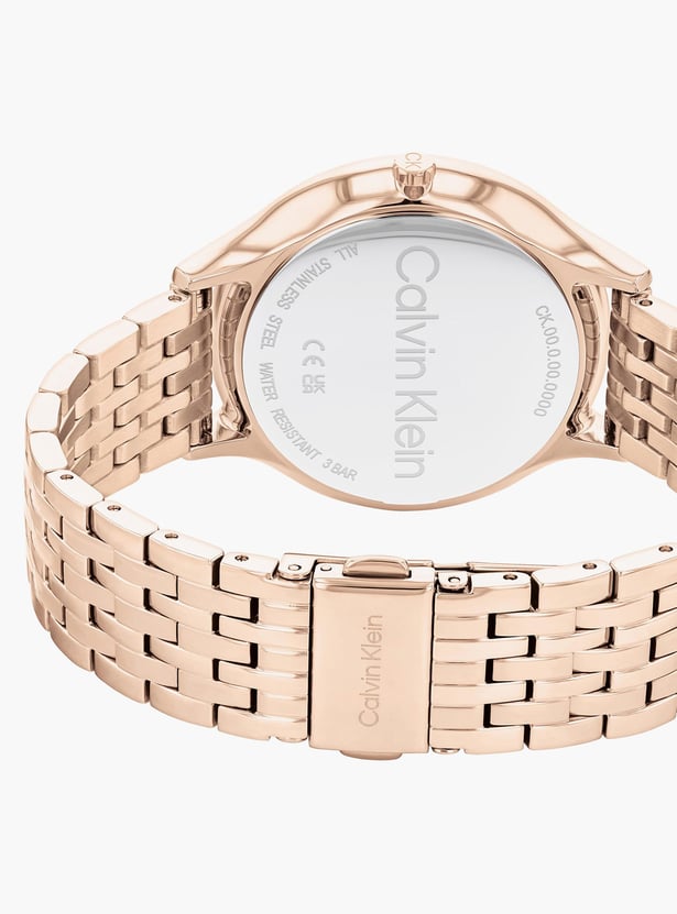 CALVIN KLEIN Timeless Women Embellished Analog Watch with Metal Strap - 25100003
