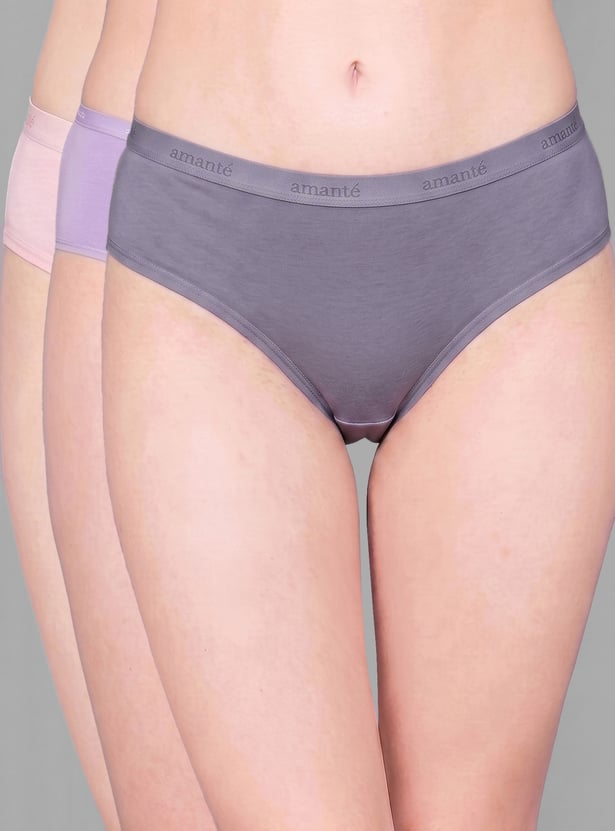 AMANTE Assorted Hipster Panties - Pack 3
