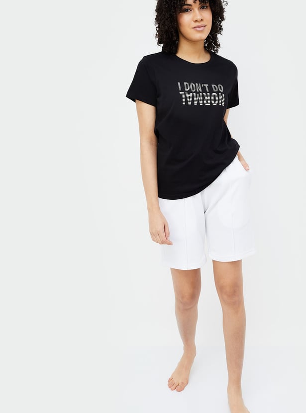 GINGER Women Printed Lounge T-shirt