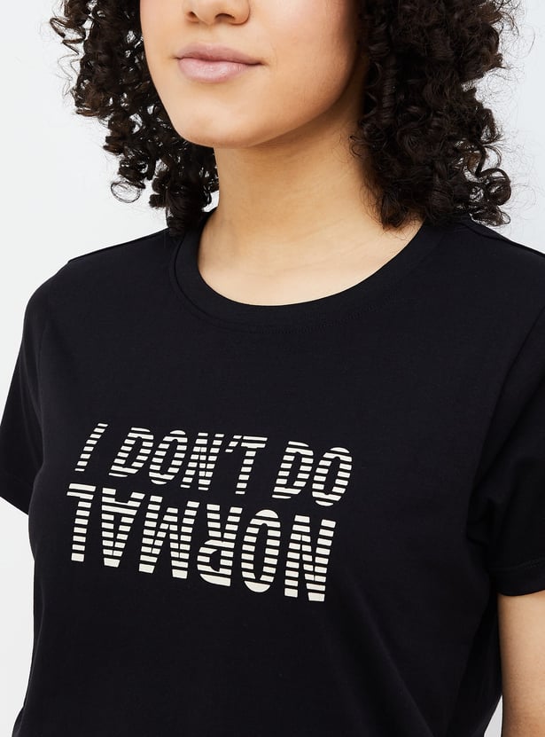 GINGER Women Printed Lounge T-shirt
