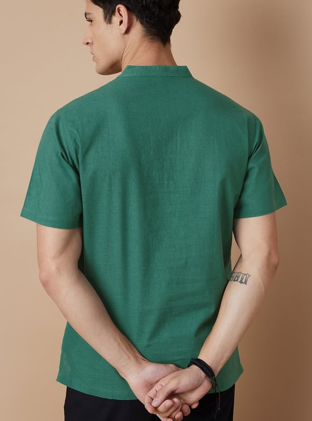 MELANGE Solid Short Kurta