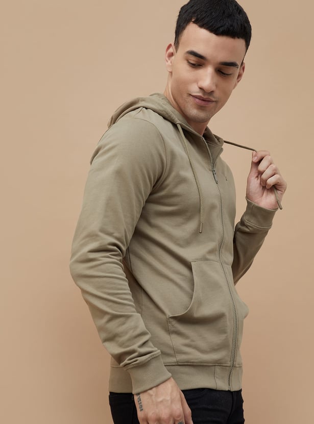 FAME FOREVER Solid Hooded Sweatshirt