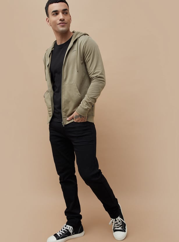 FAME FOREVER Solid Hooded Sweatshirt