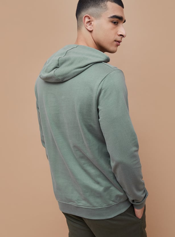 FAME FOREVER Solid Hooded Sweatshirt