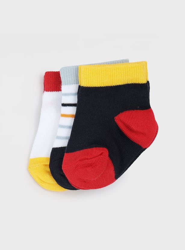 FAME FOREVER Assorted Ankle Length Socks - Pack of 3