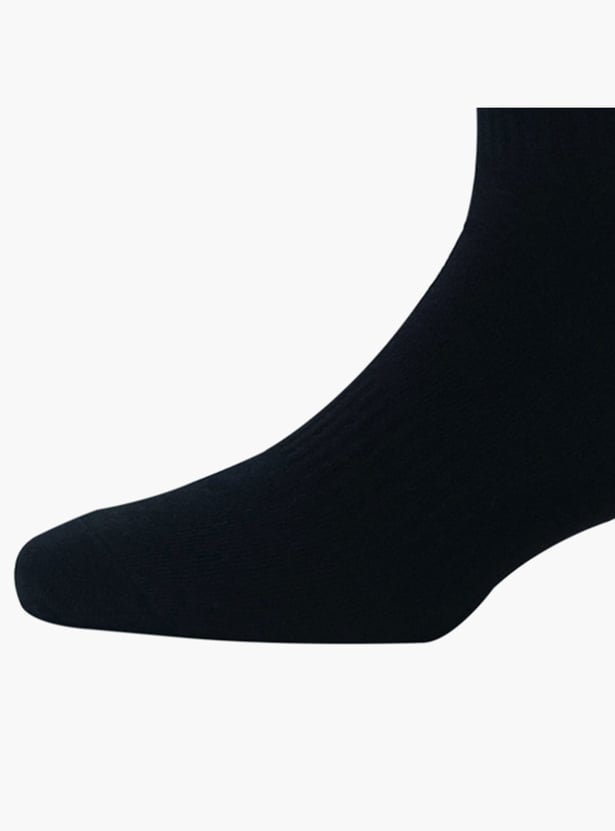 ALLEN SOLLY Men Striped Crew-Length Socks