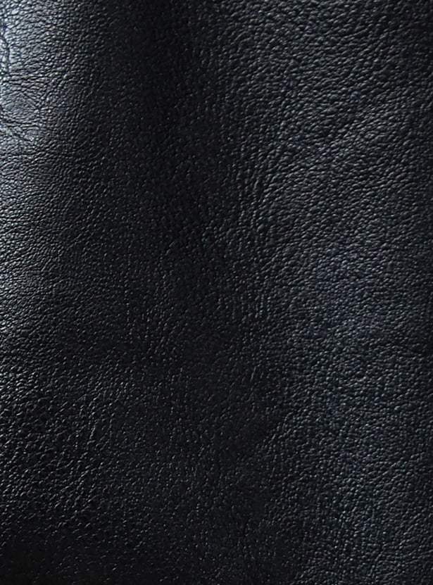 BOSSINI Textured Hooded Biker Jacket